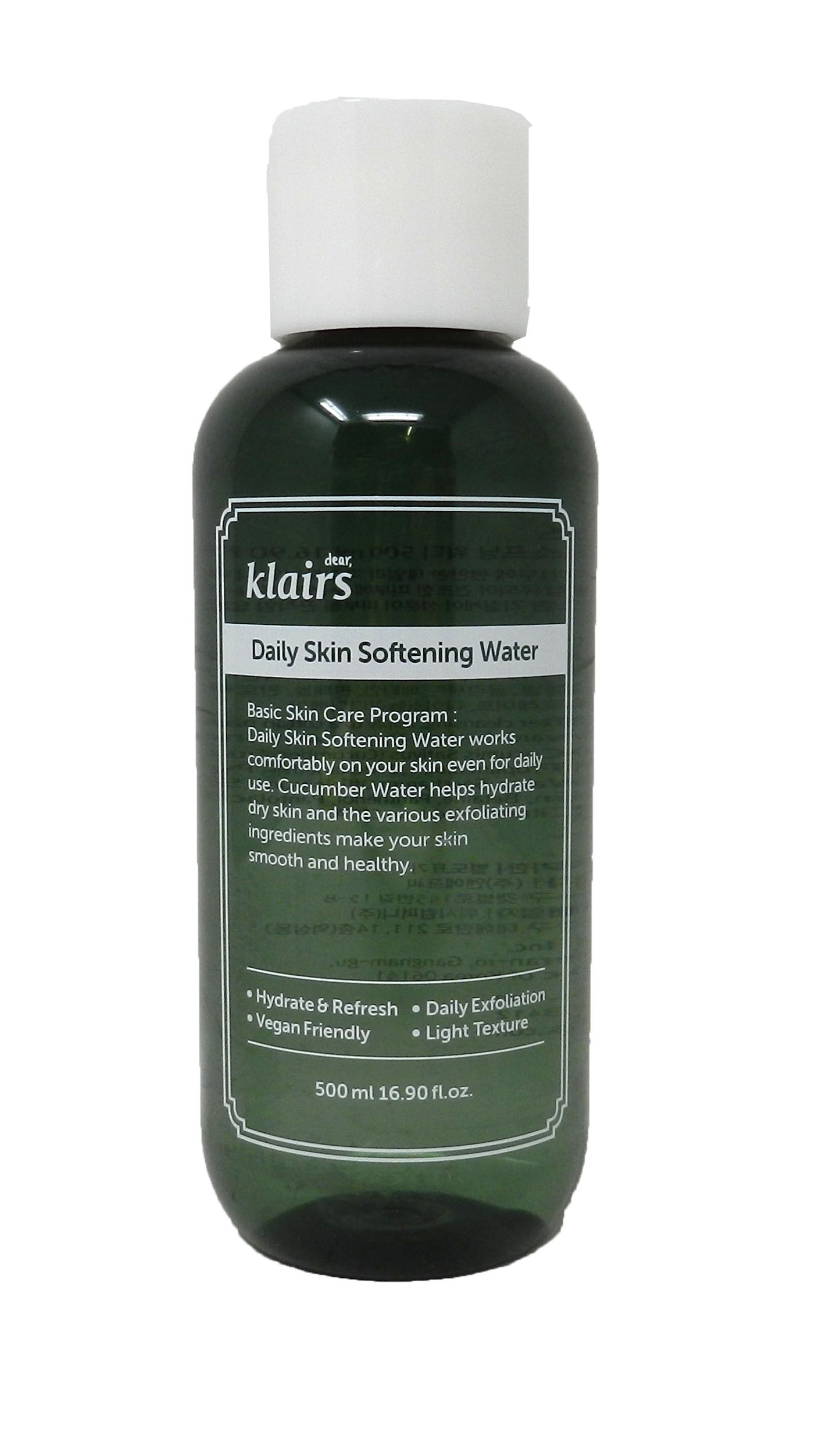 Dear, Klairs Daily Skin Softening Water 16.9 Ounces