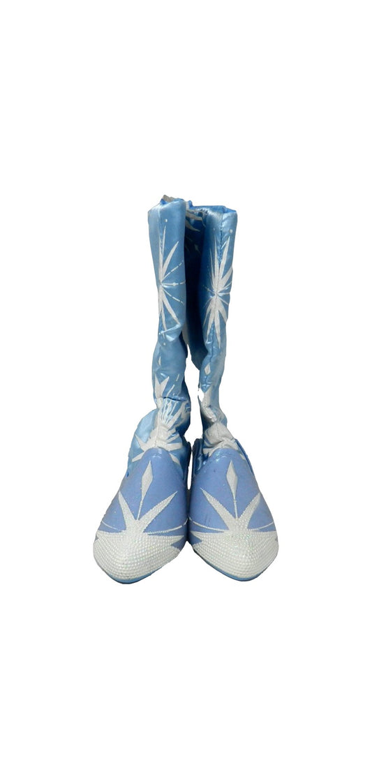 Disney Frozen Girls Shoes Size 11-12 Light Blue 1 Pair