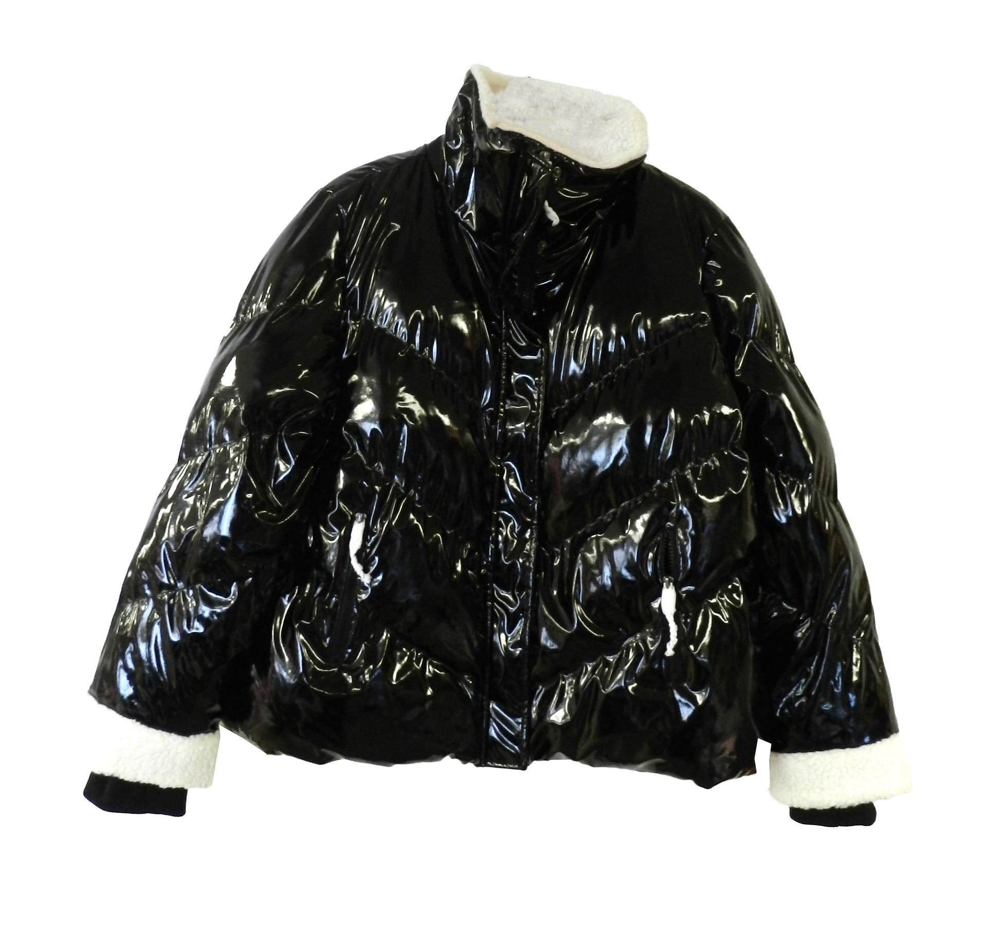 G.I.L.I. Sherpa Lined Puffer Jacket Black Large