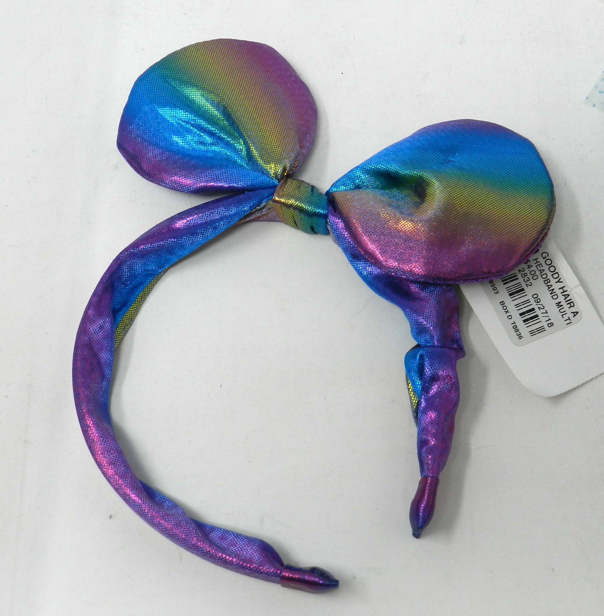 Goody Round Ear Rainbow Headband 1 Count
