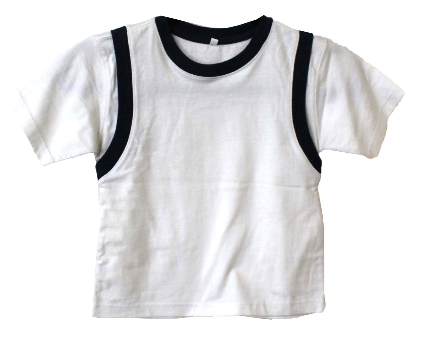 Kids T-Shirt White/Blue (Small)