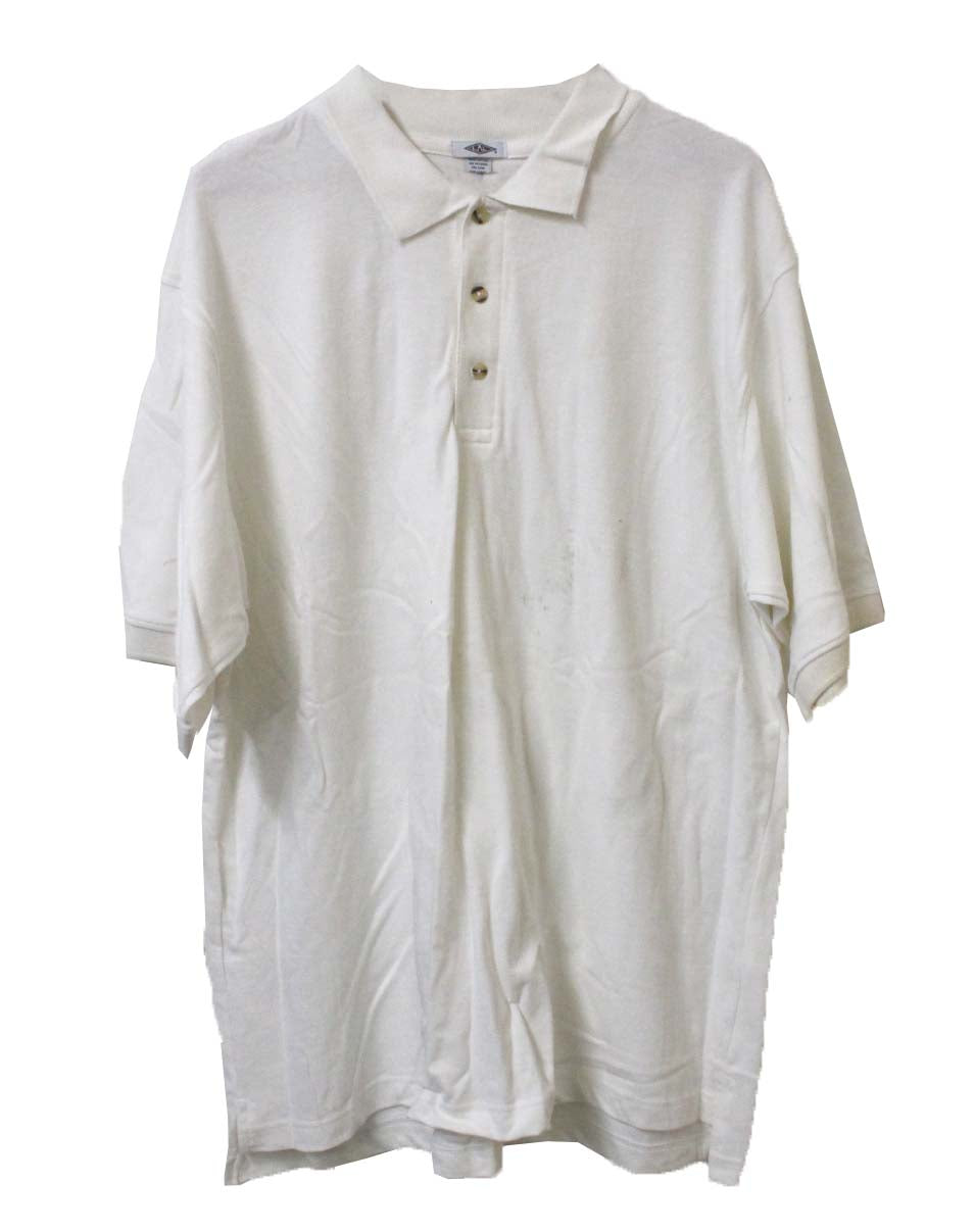 LAL Polo Shirt Men's Size XL (White)