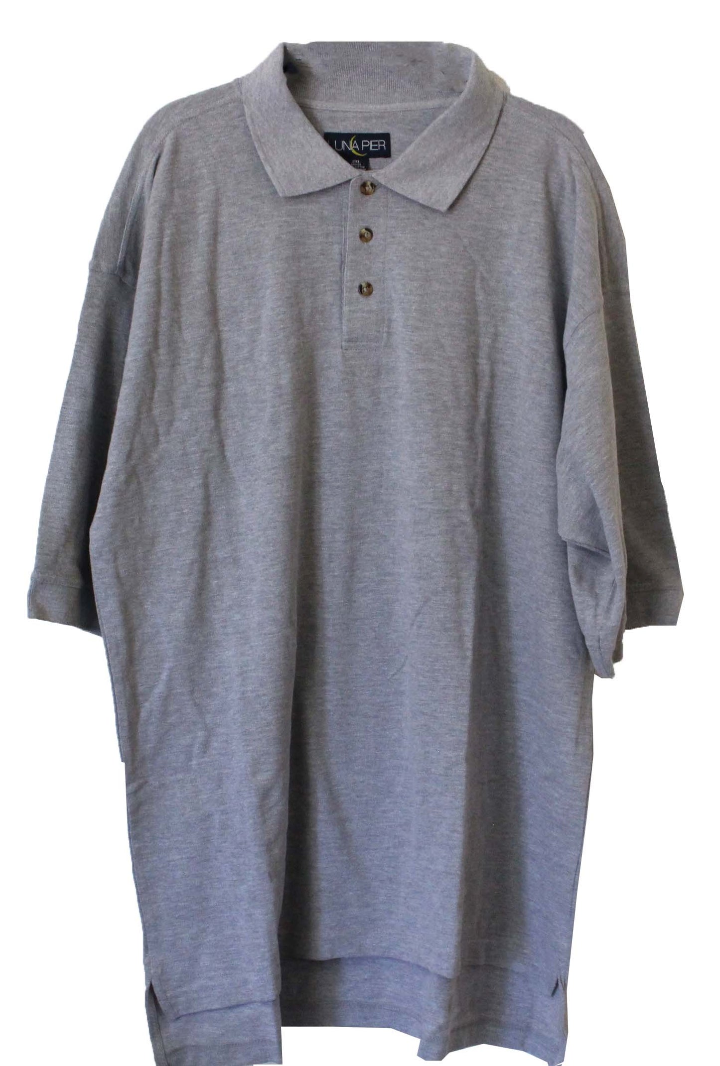 Luna Pier Collared Polo Shirt 2XL (Gray) (Never Worn)