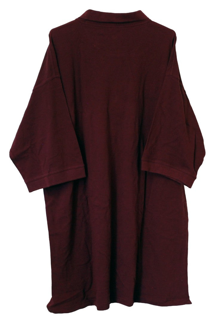 Luna Pier Collared Polo Shirt 2XL (Burgundy) (Never Worn)