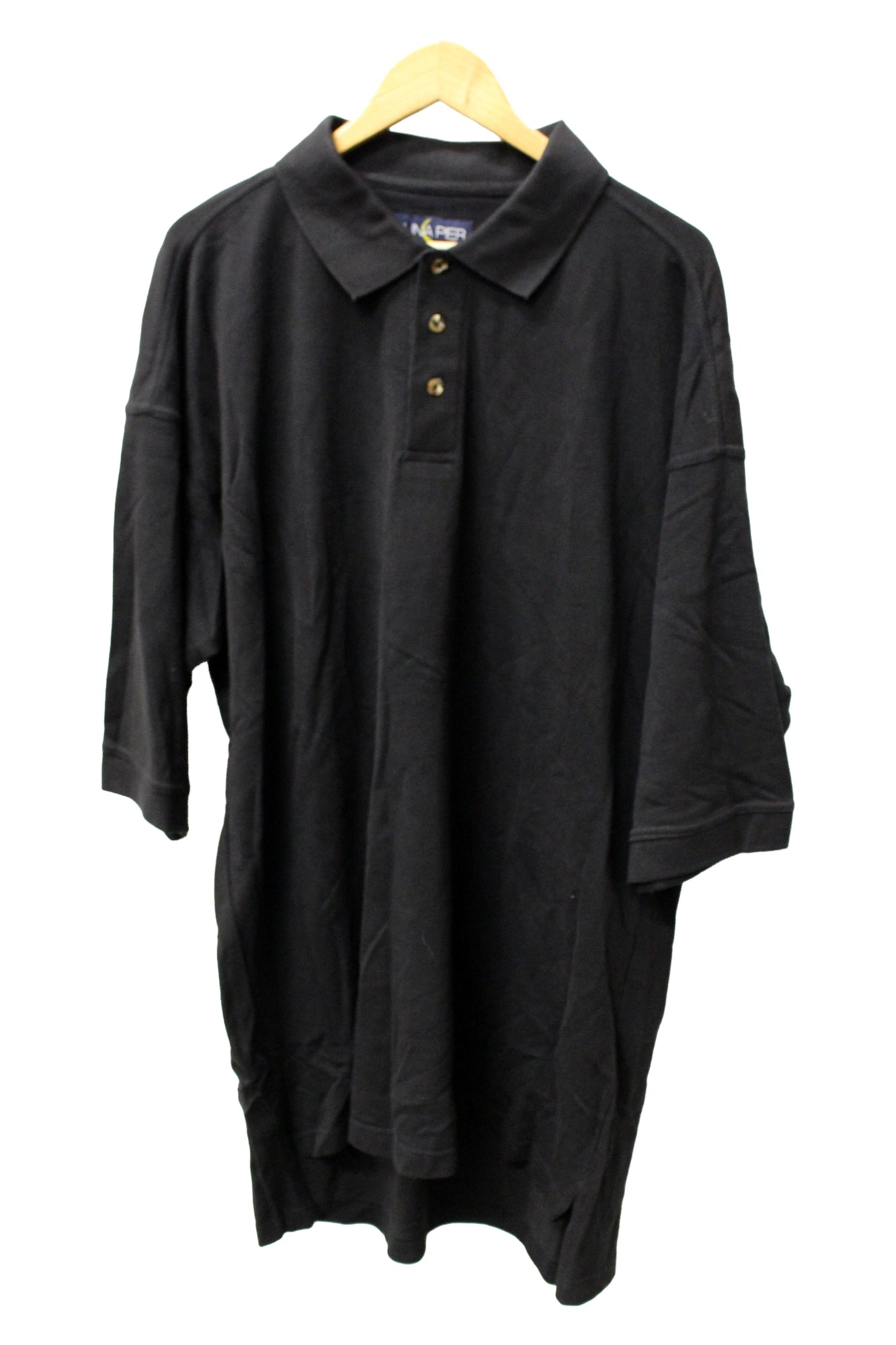 Luna Pier Collared Polo Shirt 3XL (Black) (Never Worn)