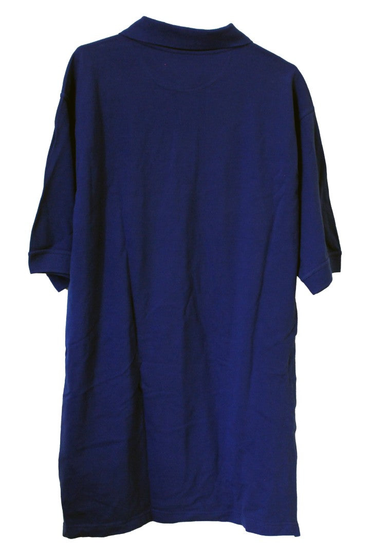 Luna Pier Collared Polo Shirt Large (Blue) (Never Worn)