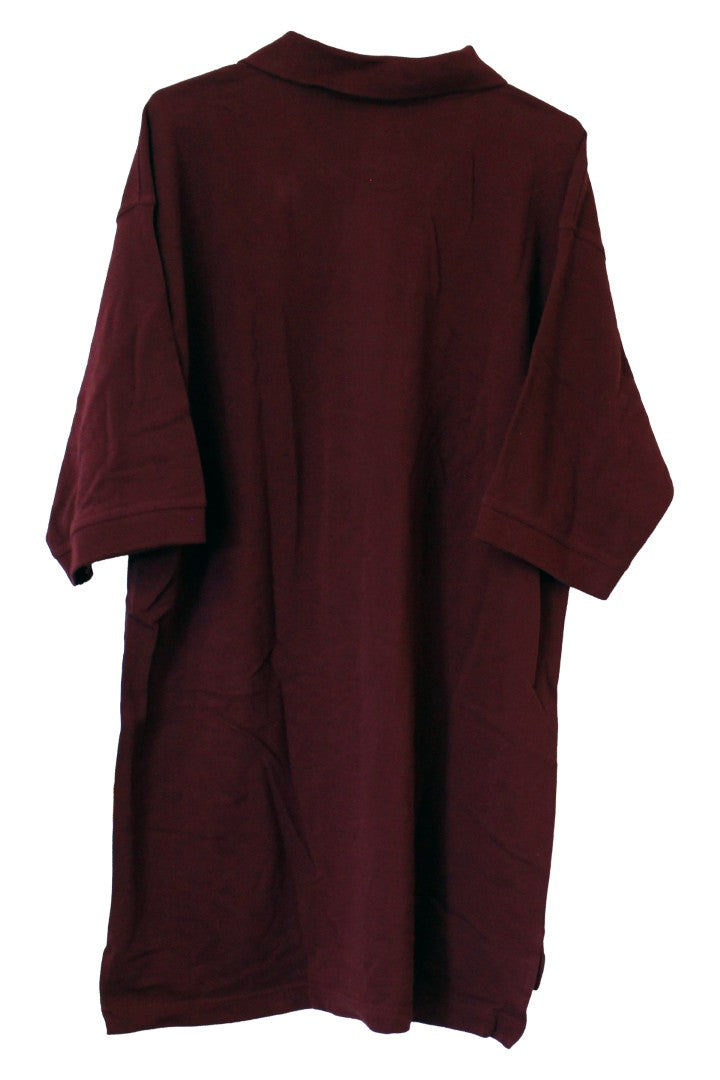 Luna Pier Collared Polo Shirt XL (Burgundy) (Never Worn)