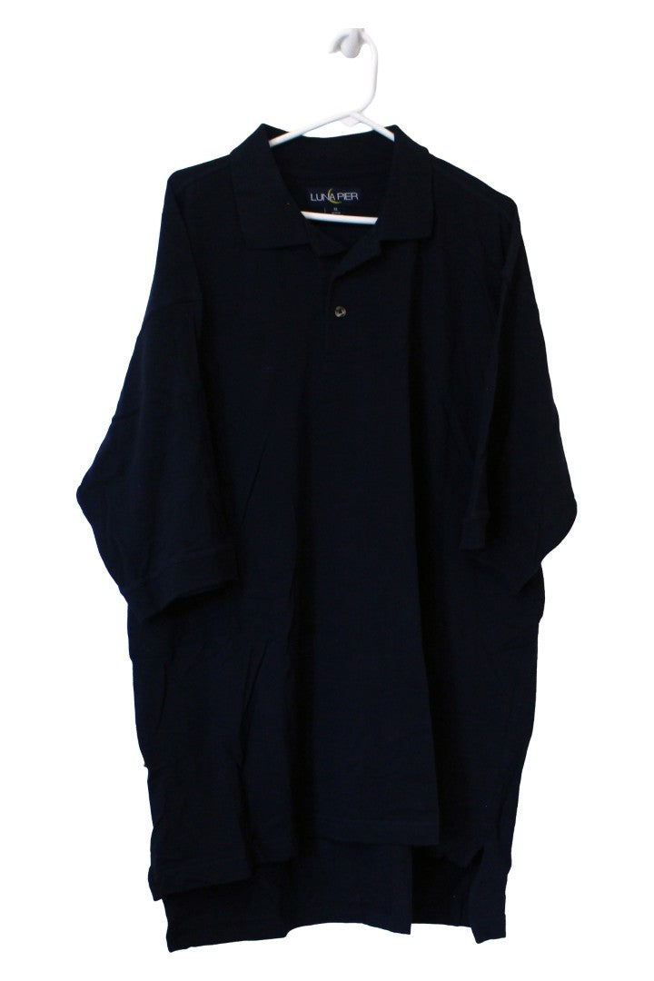 Luna Pier Collared Polo Shirt XL (Navy) (Never Worn)