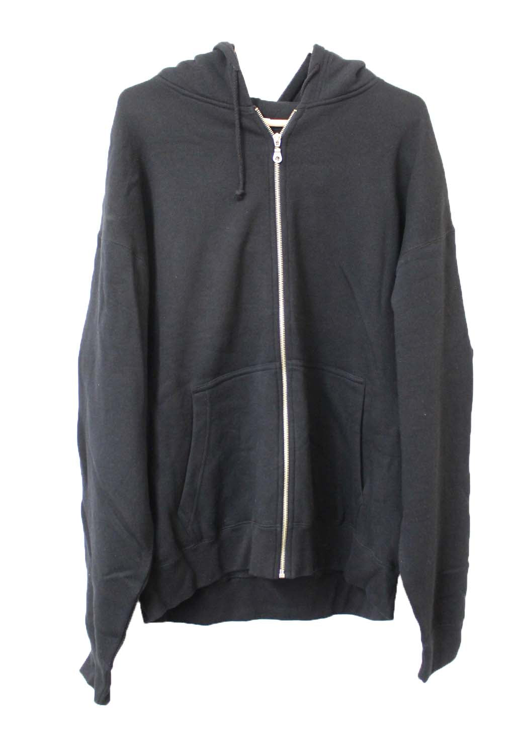 Men's Full-Zip Hooded Jacket Size Large (Black)
