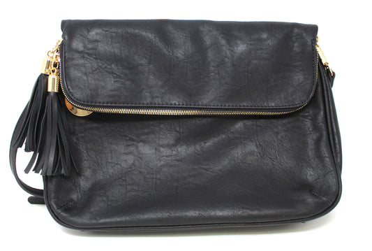 Mali + Lili Magnetic Closure Crossbody Black Purse