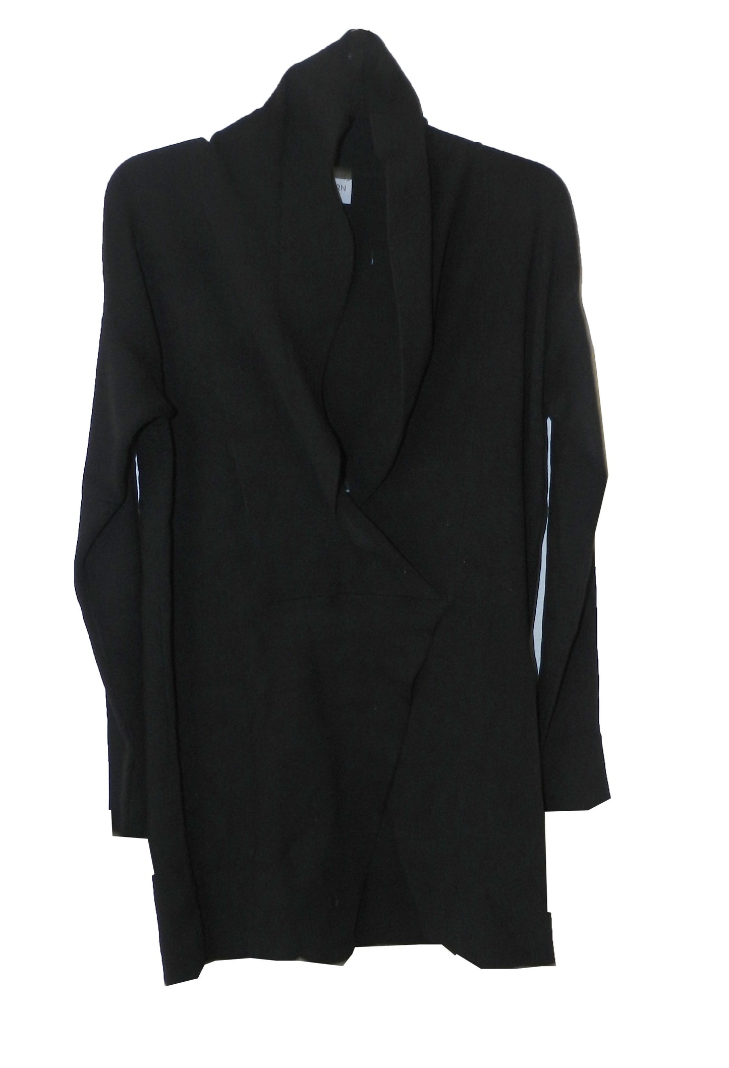 Modern Soul Comfort Yarn Shawl Collar Sweaterknit Pullover Black Small