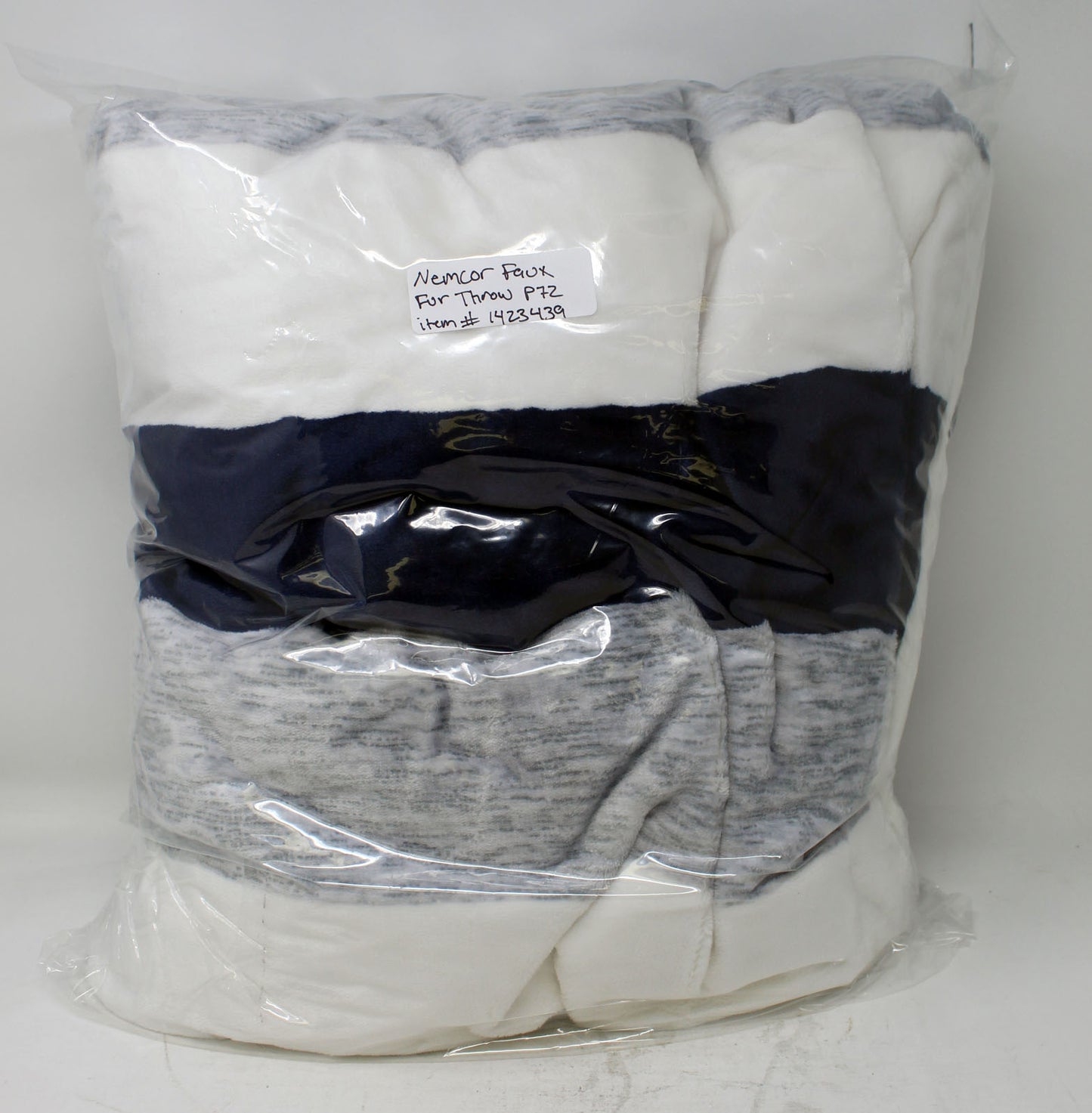 Nemcor Faux Fur Throw Blanket for Decoration or Living Room