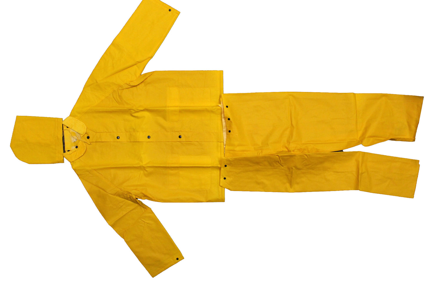 Solar 1 Clothing Rain Gear 3 Piece Set Yellow Jacket/Pants/Hood Small