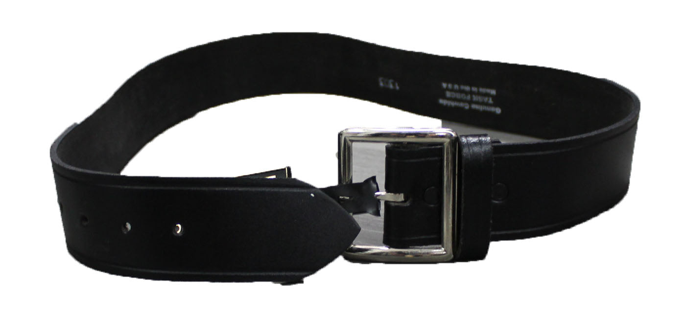 Security Guard 40 Inch Waist Leather Belt Black by Solar 1