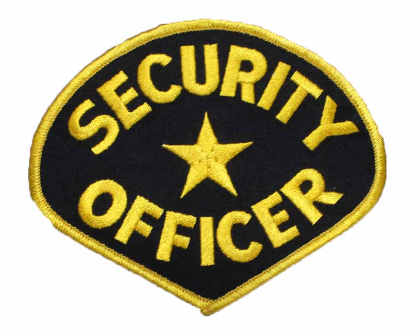 Black/Yellow Security Officer Patch (Pack of 6) by Solar 1
