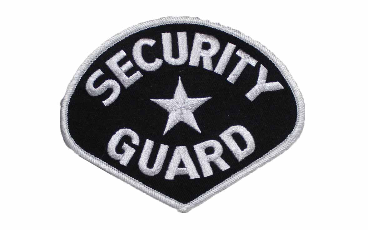 Black/White Security Guard Patch (Pack of 2) by Solar 1
