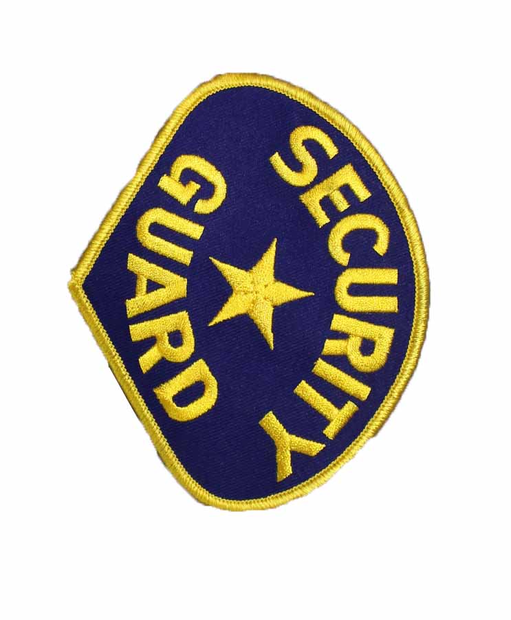 Blue/Yellow Security Guard Patch (Pack of 10) by Solar 1