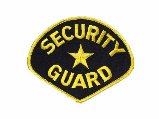 Black/Yellow Security Guard Patch by Solar 1