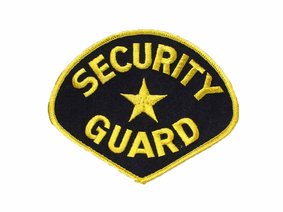 Black/Yellow Security Guard Patch (Pack of 10) by Solar 1