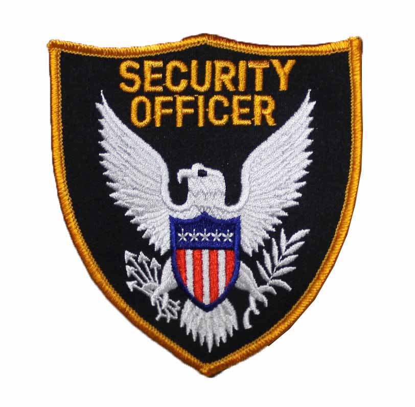 Black/Yellow/White Eagle Security Officer Patch (Pack of 10) by Solar 1