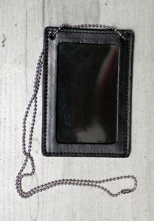 Duty Gear Leather Identification Holder Black by Solar 1