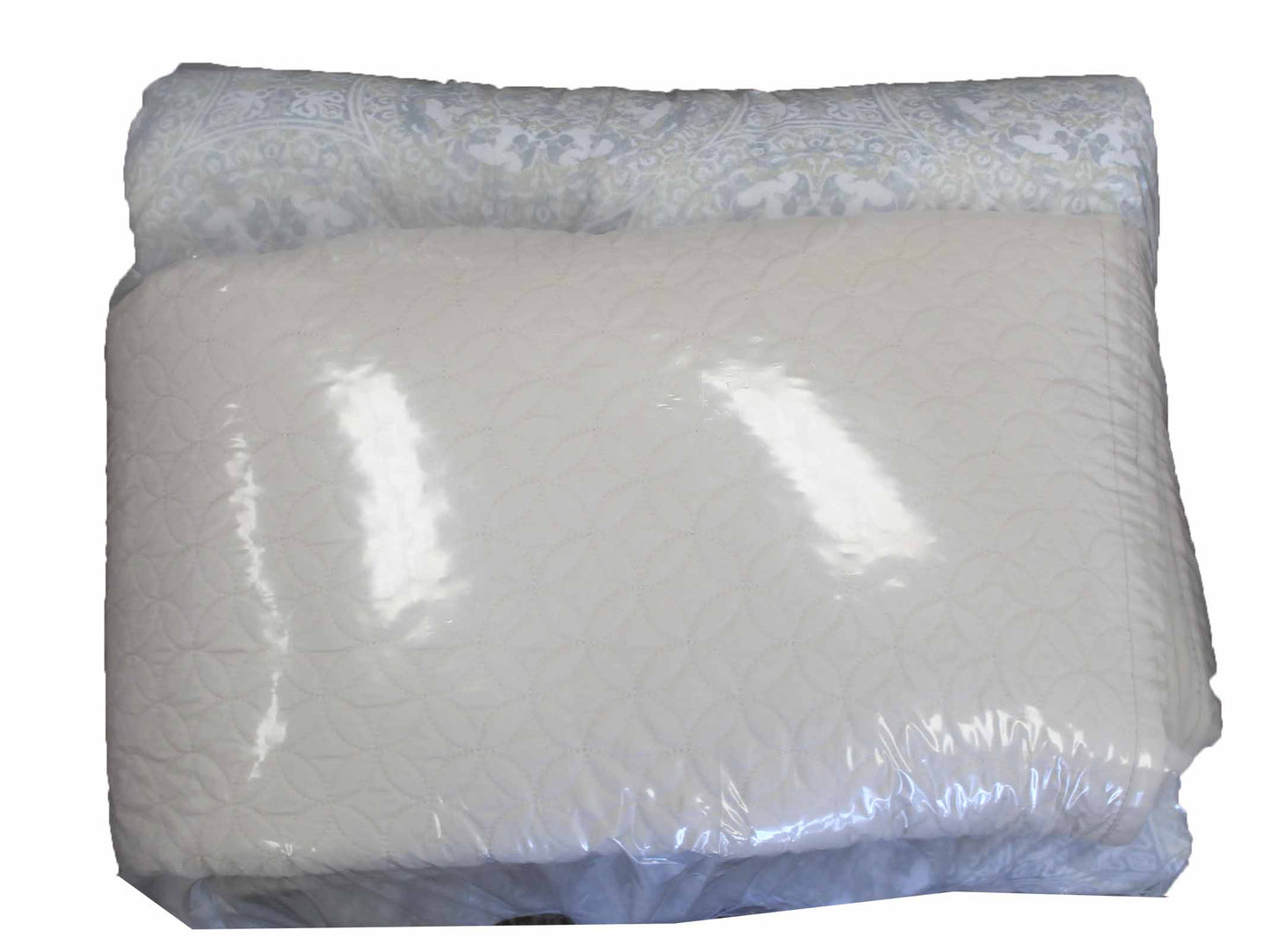 Style Decor 4 Piece Reversible Queen Comforter Set Natalia Beige/Gray (Unboxed)