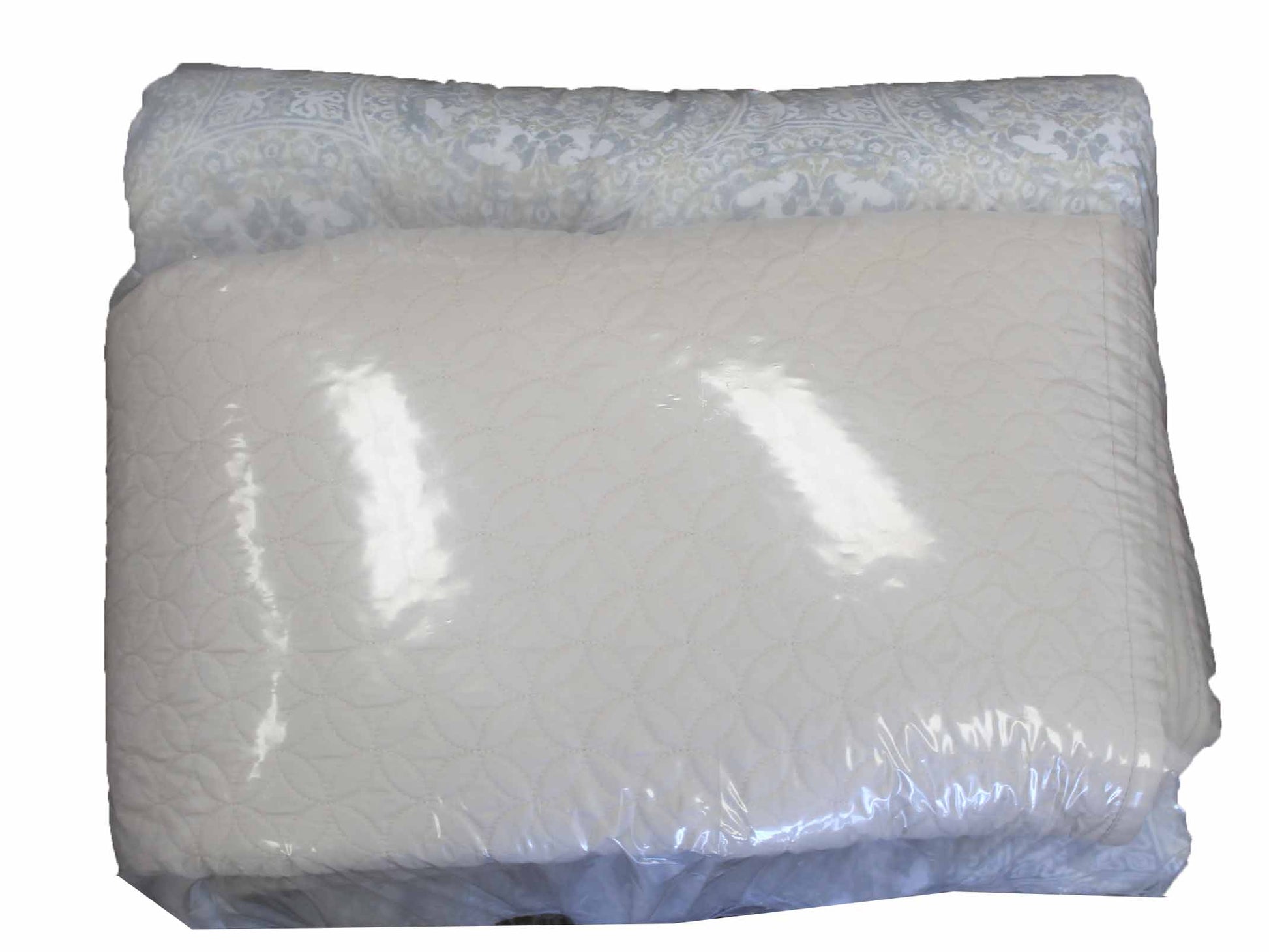 Style Decor 4 Piece Reversible Queen Comforter Set Natalia Beige/Gray (Unboxed)