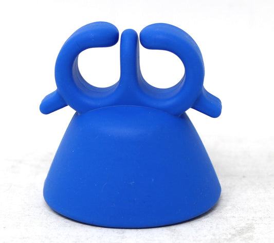 Silicone Nail Polish Holder Ring Blue 1 Count
