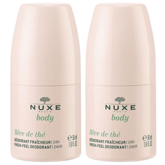 Set Duo, Nuxe, Reve de The, Vegan, Refreshing, Deodorant Roll-On, For Women, 2 pcs, 50 ml