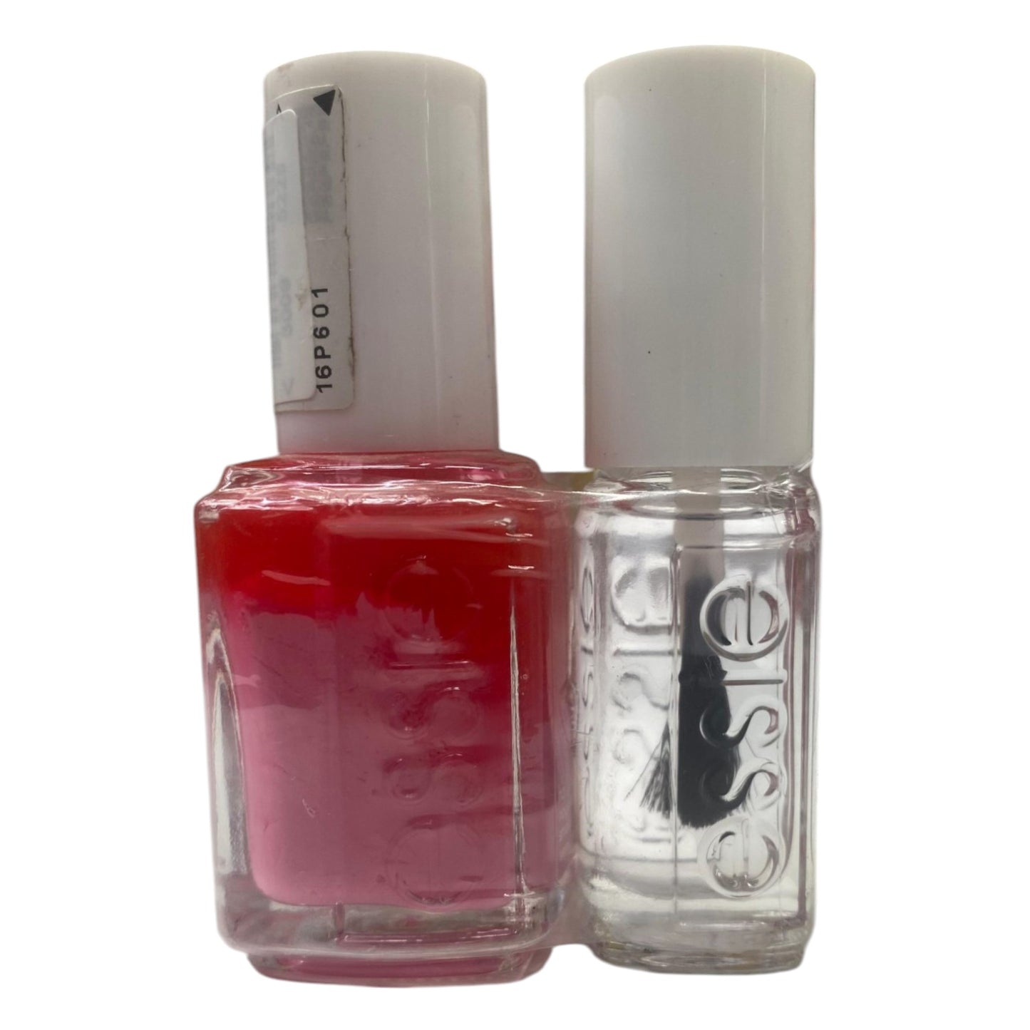 Set Essie: Nail Enamel, Vegan, Glossy Shine Finish, Nail Polish, 20, Lovie Dovie, 13.5 ml + Nail Care - Good To Go, Top Coat, Nail Strengthening Lacquer, 5 ml