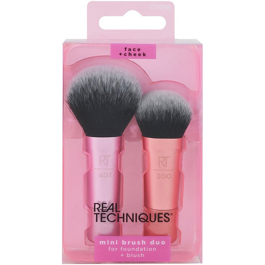 Set Real Techniques: Mini, Blush Brush, RT200 + Mini, Foundation Brush, RT407