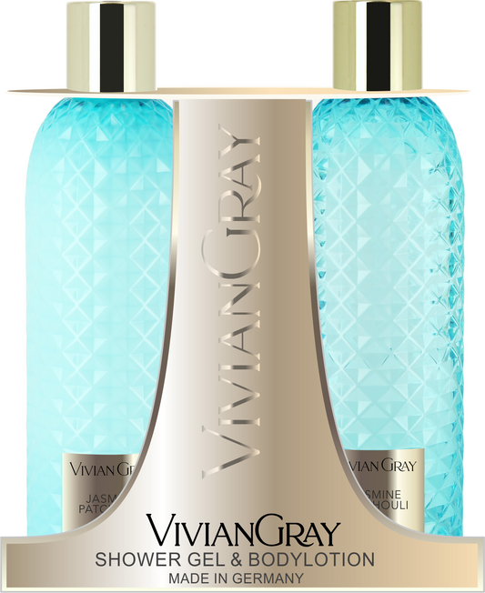 Set Vivian Gray: Gemstone, Jasmine & Patchouli, Soothing, Shower Gel, For All Skin Types, 300 ml + Gemstone, Jasmine & P