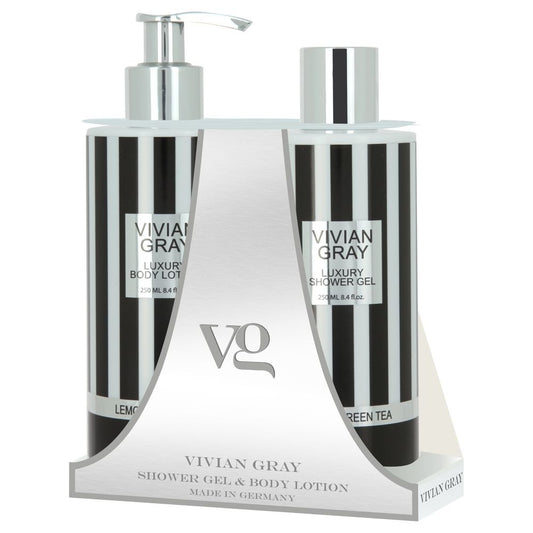 Set Vivian Gray: Luxury, Lemon & Green Tea, Hydrating, Body Lotion, 250 ml + Luxury, Lemon & Green Tea, Softening, Showe