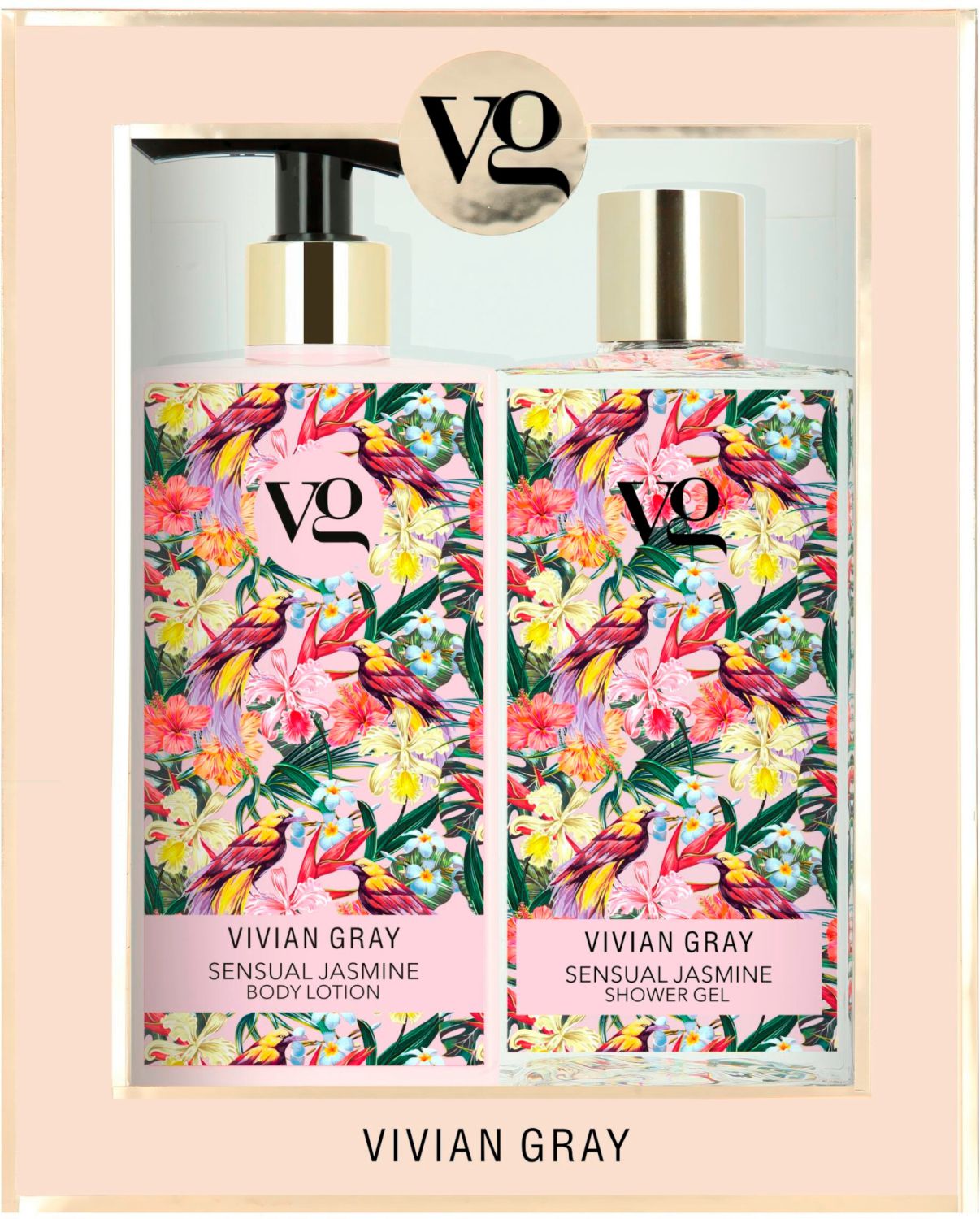 Set Vivian Gray: Sensual Jasmine, Softening, Shower Gel, For All Skin Types, 350 ml + Sensual Jasmine, Hydrating, Body L
