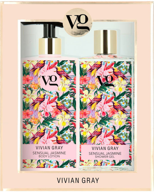 Set Vivian Gray: Sensual Jasmine, Softening, Shower Gel, For All Skin Types, 350 ml + Sensual Jasmine, Hydrating, Body L