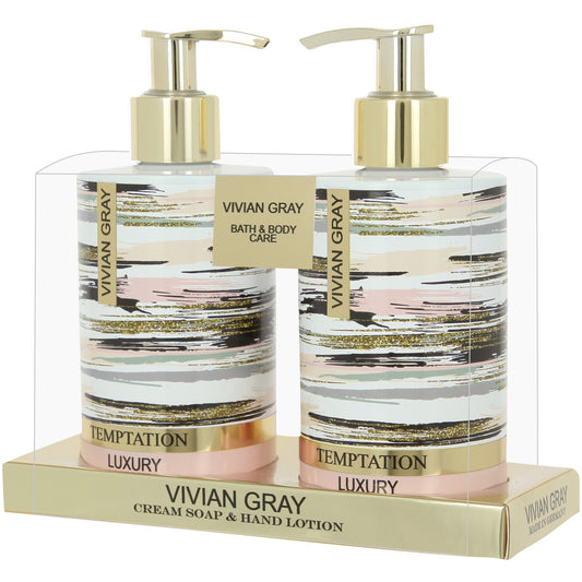 Set Vivian Gray: Temptation, Cleansing, Liquid Soap, 250 ml + Temptation, Moisturizing, Hand Lotion, 250 ml