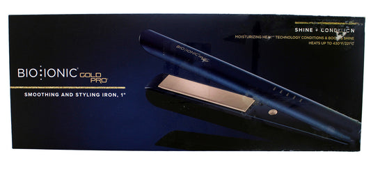 BIO IONIC Goldpro Smoothing & Styling Iron, 1 Inch 1 Count