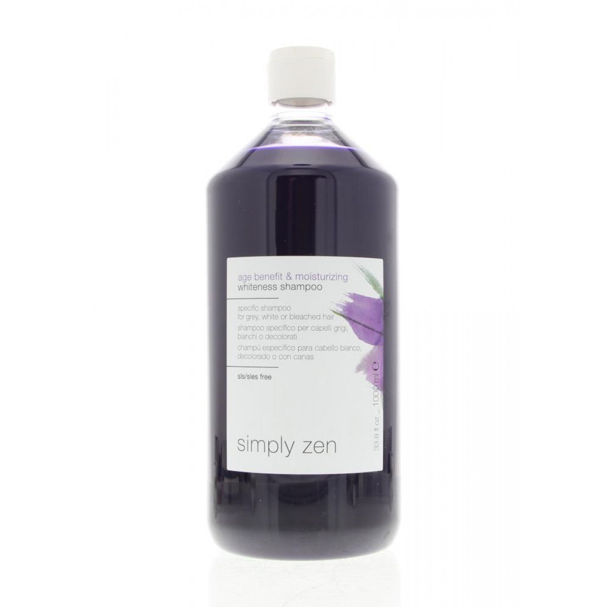 Simply Zen, Age Benefit & Moisturizing, Hair Shampoo, For Neutralisation Of Yellow Tones, 1000 ml