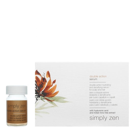 Set, Simply Zen, Double Action, Leave In Scalp Treatment Serum, For Density & Vitality, 12 pcs, 5 ml