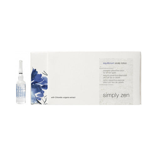 Set, Simply Zen, Equilibrium, Leave-In Scalp Treatment Lotion, For Hydration, 8 pcs, 6 ml