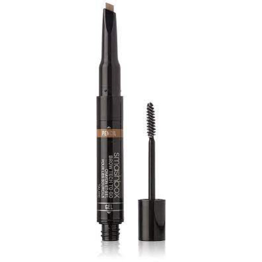 Smashbox, Brow Tech To Go, Double-Ended, Eyebrow Cream Pencil & Brush 2-In-1, Taupe, 2.9 g