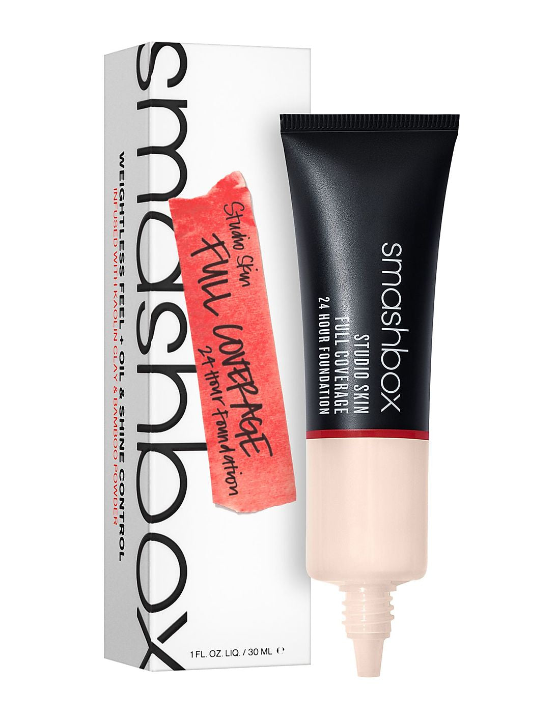 Smashbox, Studio Skin, High Cover, Liquid Foundation, 1, Fair Undertone Cool With Hints Of Peach, 30 ml