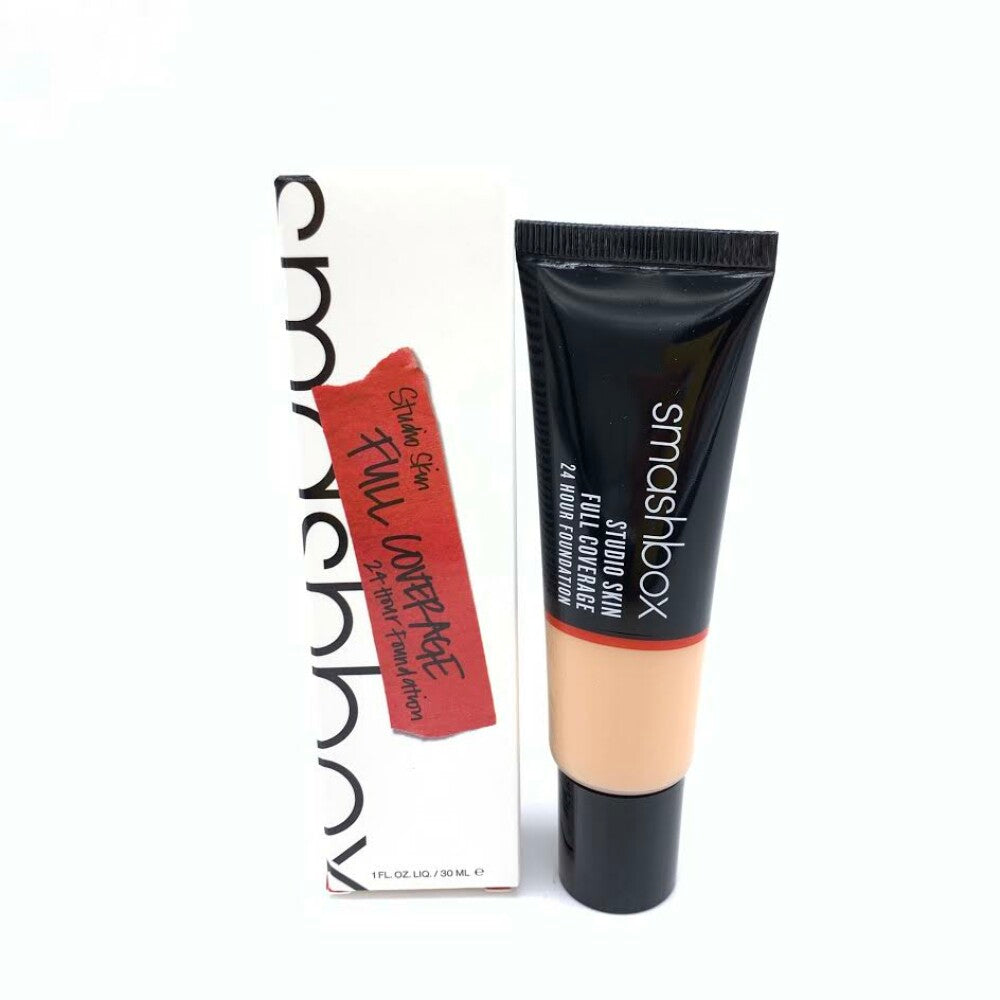 Smashbox, Studio Skin, High Cover, Liquid Foundation, 2.4, Light-Medium  Under Tone Warm & Peachy, 30 ml