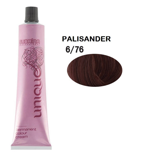 Subrina Professional, Unique, Permanent Hair Dye, 6/76 Dark Blonde Violet Chestnut, 100 ml