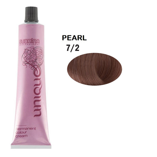 Subrina Professional, Unique, Permanent Hair Dye, 7/2 Medium Pearl Blonde, 100 ml