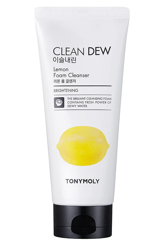 TonyMoly, Clean Dew, Lemon, Brightening, Cleansing Foam, 180 ml