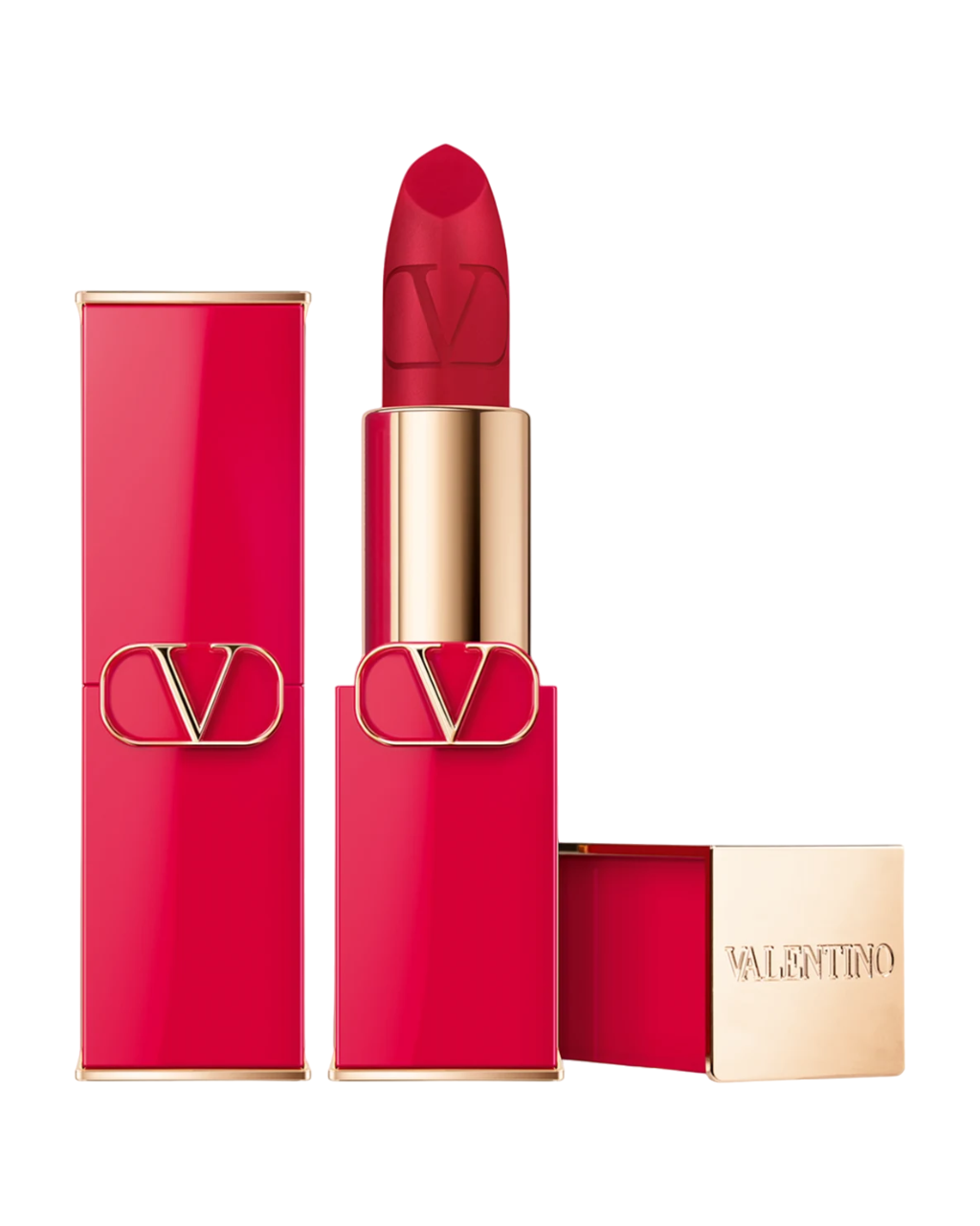 Valentino, Rosso, Matte, Cream Lipstick, 215A, Refillable, 3.5 g