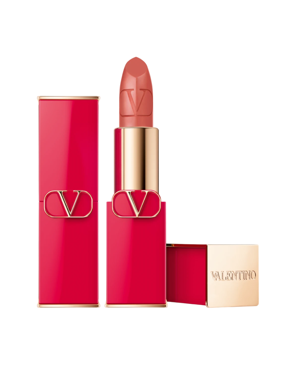 Valentino, Rosso, Satin Finish, Cream Lipstick, 106A, Refillable, 3.5 g