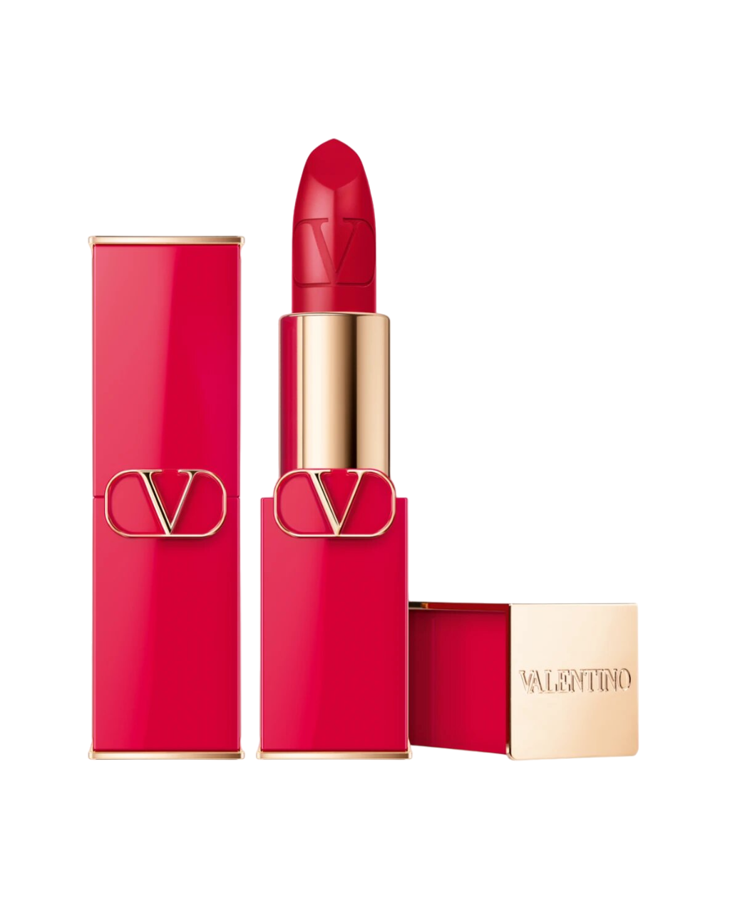 Valentino, Rosso, Satin Finish, Cream Lipstick, 22R, Refillable, 3.5 g