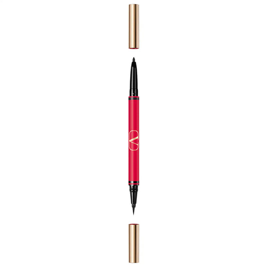 Valentino, Twin Liner, Double-Ended, Gel Pencil Eyeliner, 01, Black & Nero, 8 g